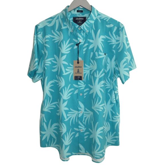 Chubbies Mens Sport Performance Friday Shirt "The Madness" L NWT - Picture 1 of 5